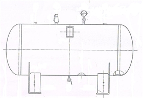 臥式儲氣罐--分氣包分氣缸--非標儲氣罐定制-配圖